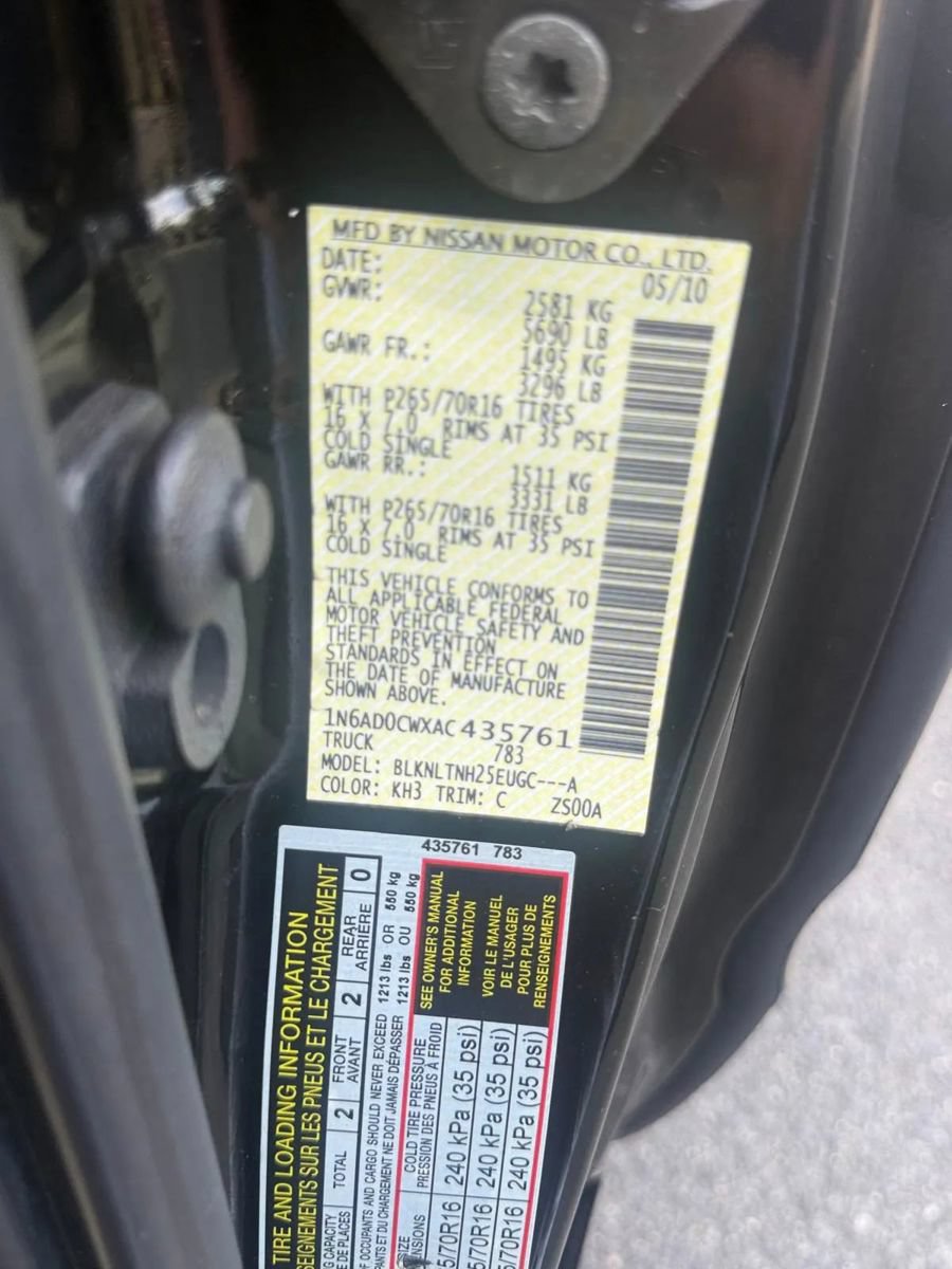 Used 2010 Nissan Frontier SE w/ SE Value Truck Pkg AWD/4WD image 27