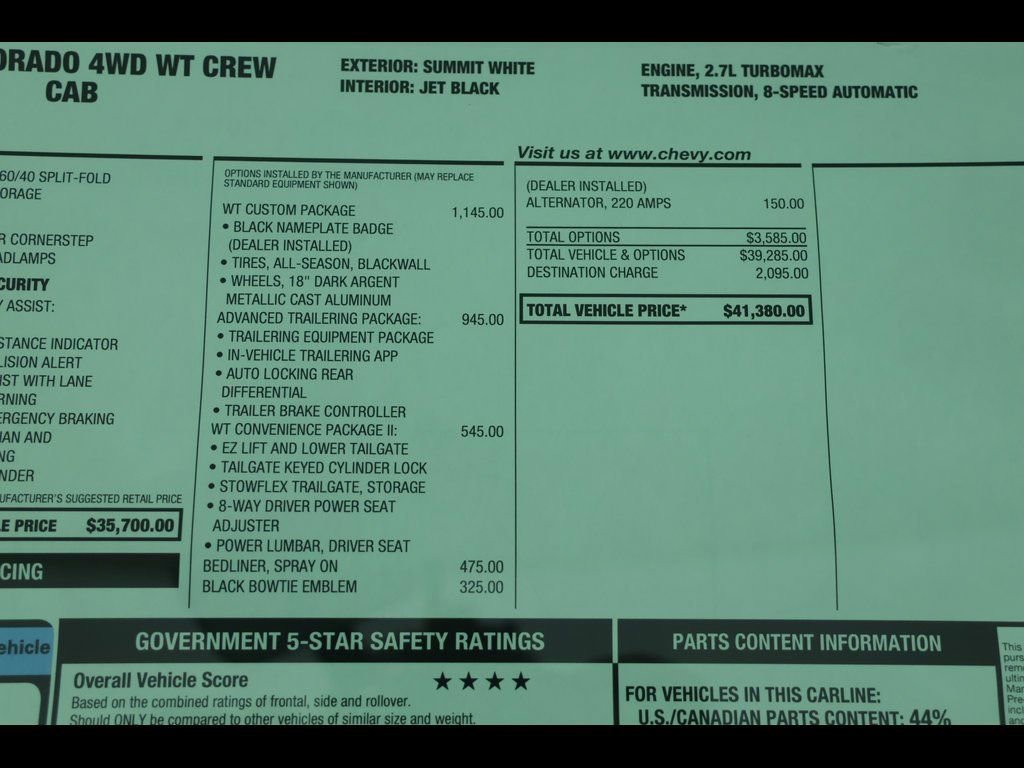 New 2026 Chevrolet Colorado W/T w/ WT Custom Package image 23