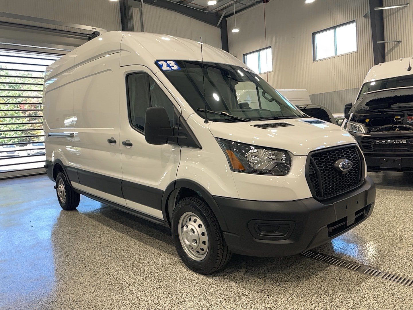 Used 2023 Ford Transit 350 148 High Roof w/ Load Area Protection Package RWD image 1