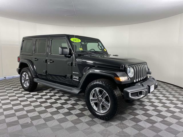 Used 2022 Jeep Wrangler Unlimited Sahara AWD/4WD video 1
