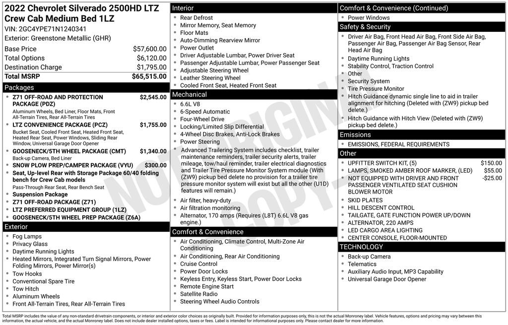 Used 2022 Chevrolet Silverado 2500 LTZ image 36