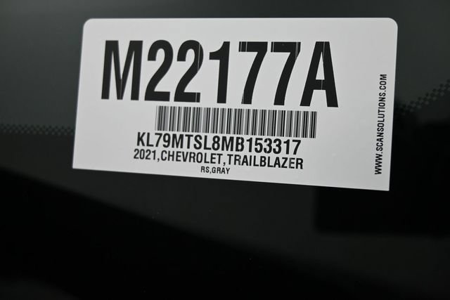 Used 2021 Chevrolet TrailBlazer RS w/ Sun and Liftgate Package FWD image 30