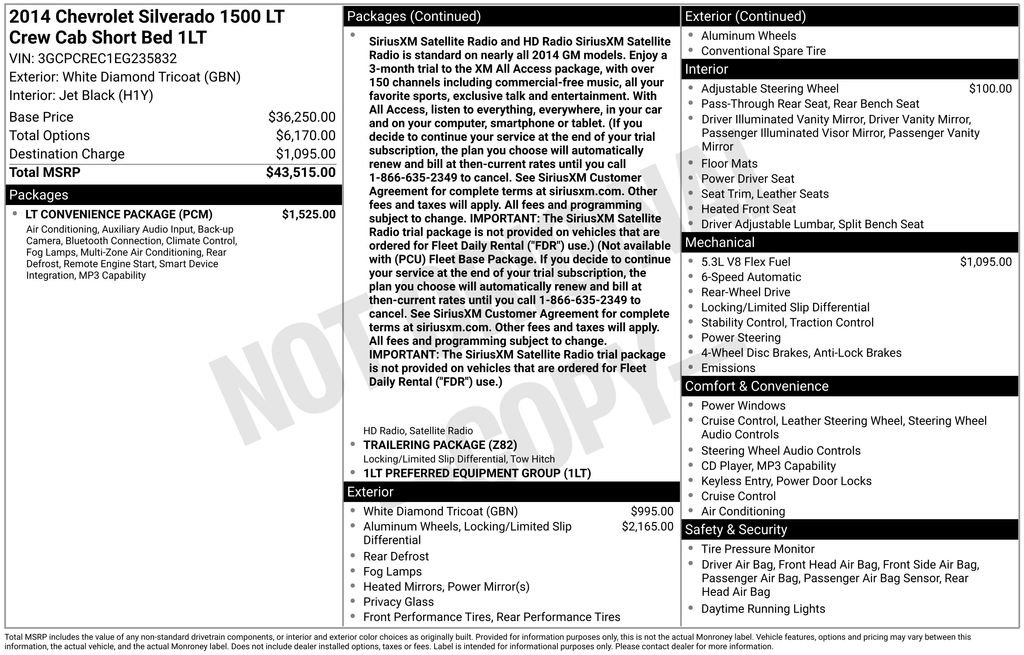 Used 2014 Chevrolet Silverado 1500 LT w/ LT Convenience Package RWD image 5