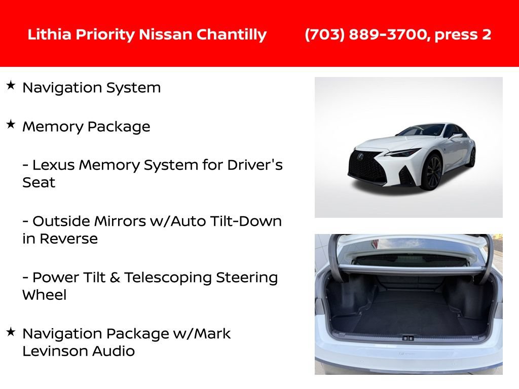 Used 2024 Lexus IS 350 F Sport AWD/4WD image 12