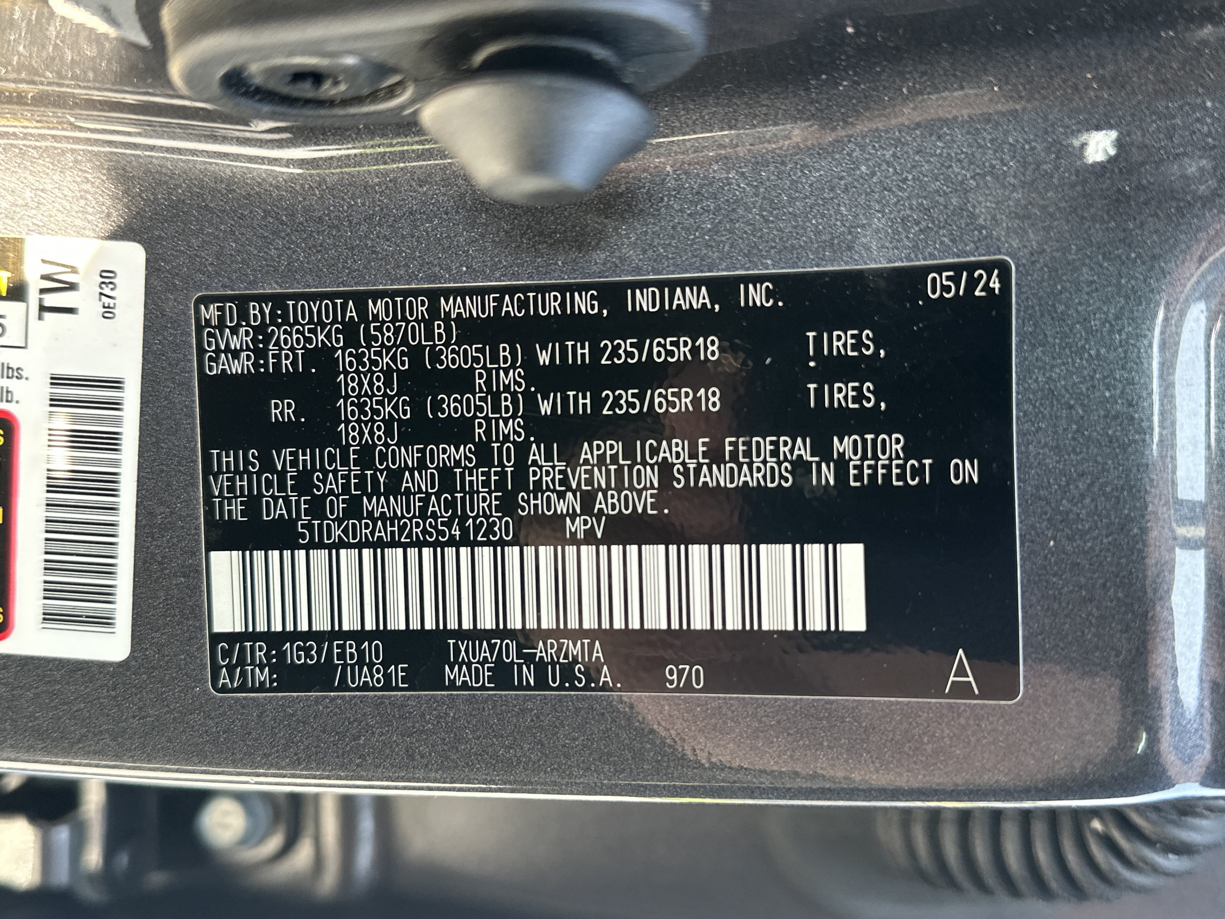 Used 2024 Toyota Highlander XLE FWD image 37
