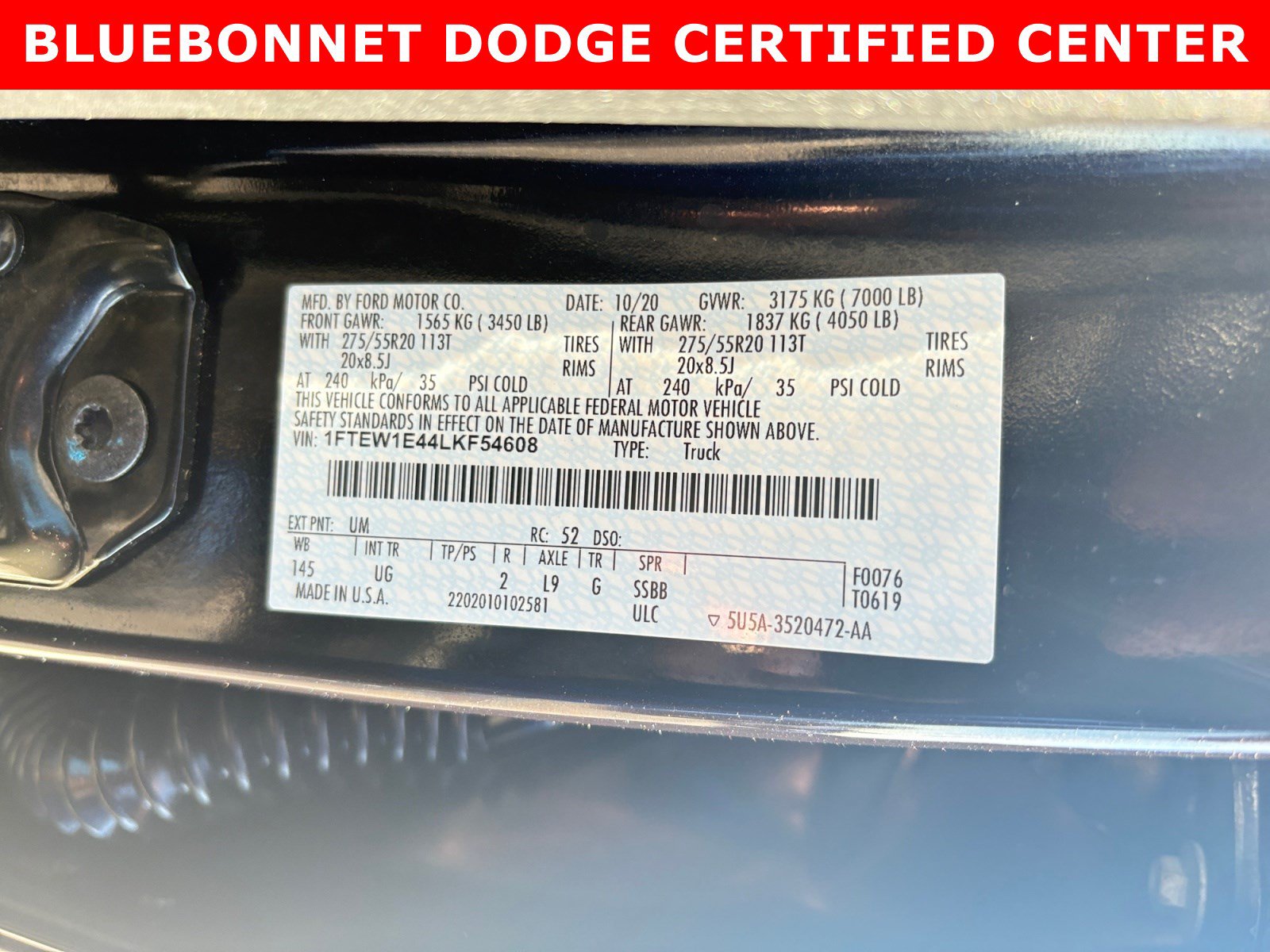Used 2020 Ford F150 XLT w/ Equipment Group 302A Luxury AWD/4WD image 24