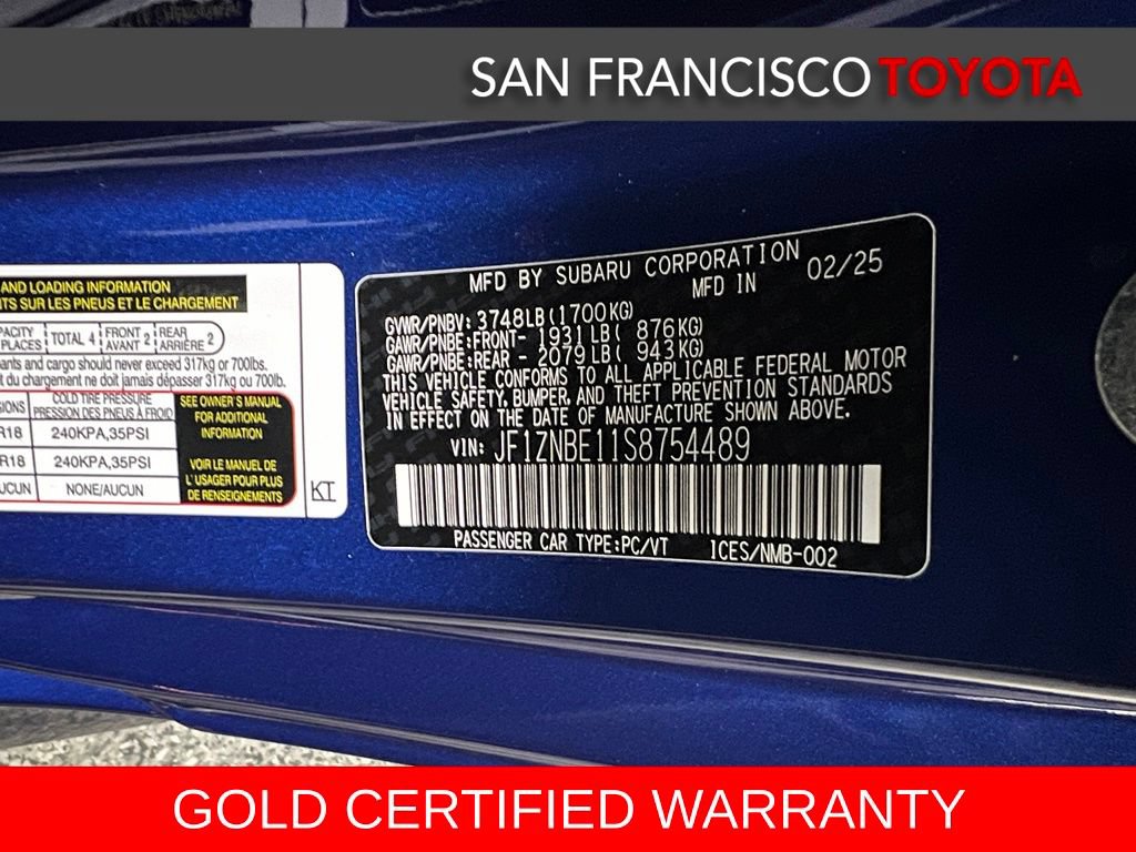 Certified 2025 Toyota GR86 Premium w/ Performance Package RWD image 36