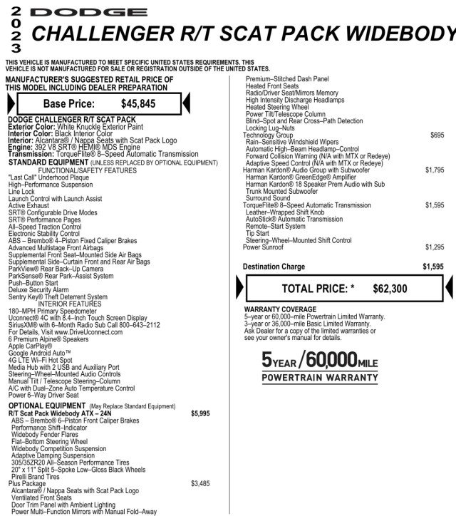 Used 2023 Dodge Challenger R/T Scat Pack RWD image 13