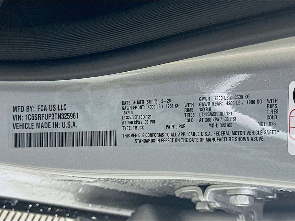 New 2026 RAM 1500 RHO image 20