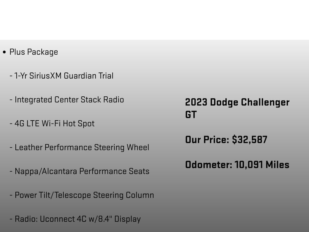 Used 2023 Dodge Challenger GT w/ Plus Package image 24