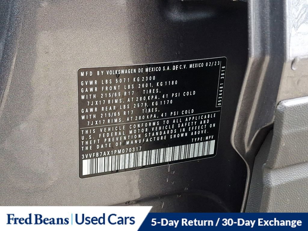 Certified 2023 Volkswagen Tiguan S w/ Driver Assistance Package image 27