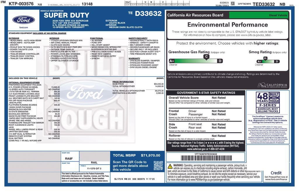 New 2026 Ford F250 XLT w/ FX4 Off-Road Package image 13