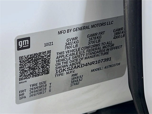 Used 2022 GMC Yukon SLE w/ Gmc Pro Safety Plus Package image 27