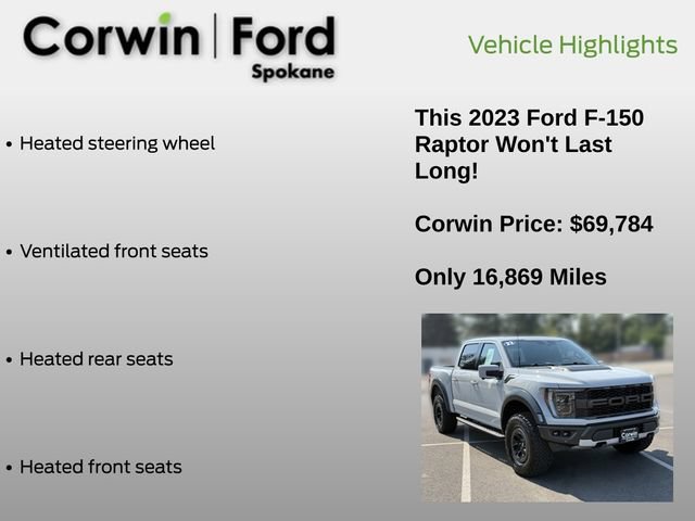 Certified 2023 Ford F150 Raptor AWD/4WD image 13