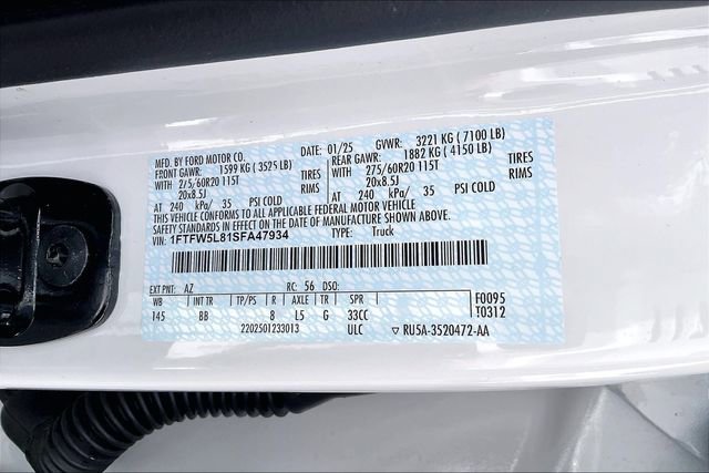 Used 2025 Ford F150 Lariat w/ Equipment Group 502A High image 36