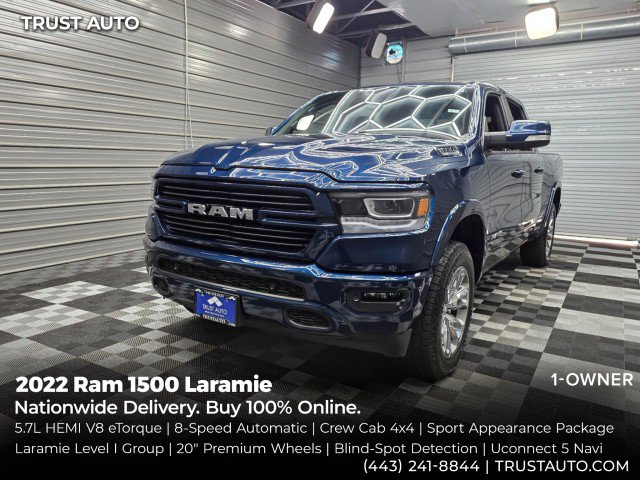 Used 2022 RAM 1500 Laramie w/ Sport Appearance Package