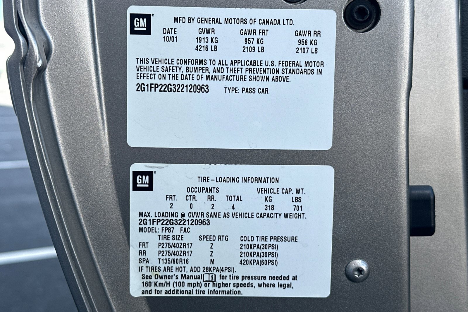 Used 2002 Chevrolet Camaro Z28 w/ SS Performance/Appearance Pkg image 51