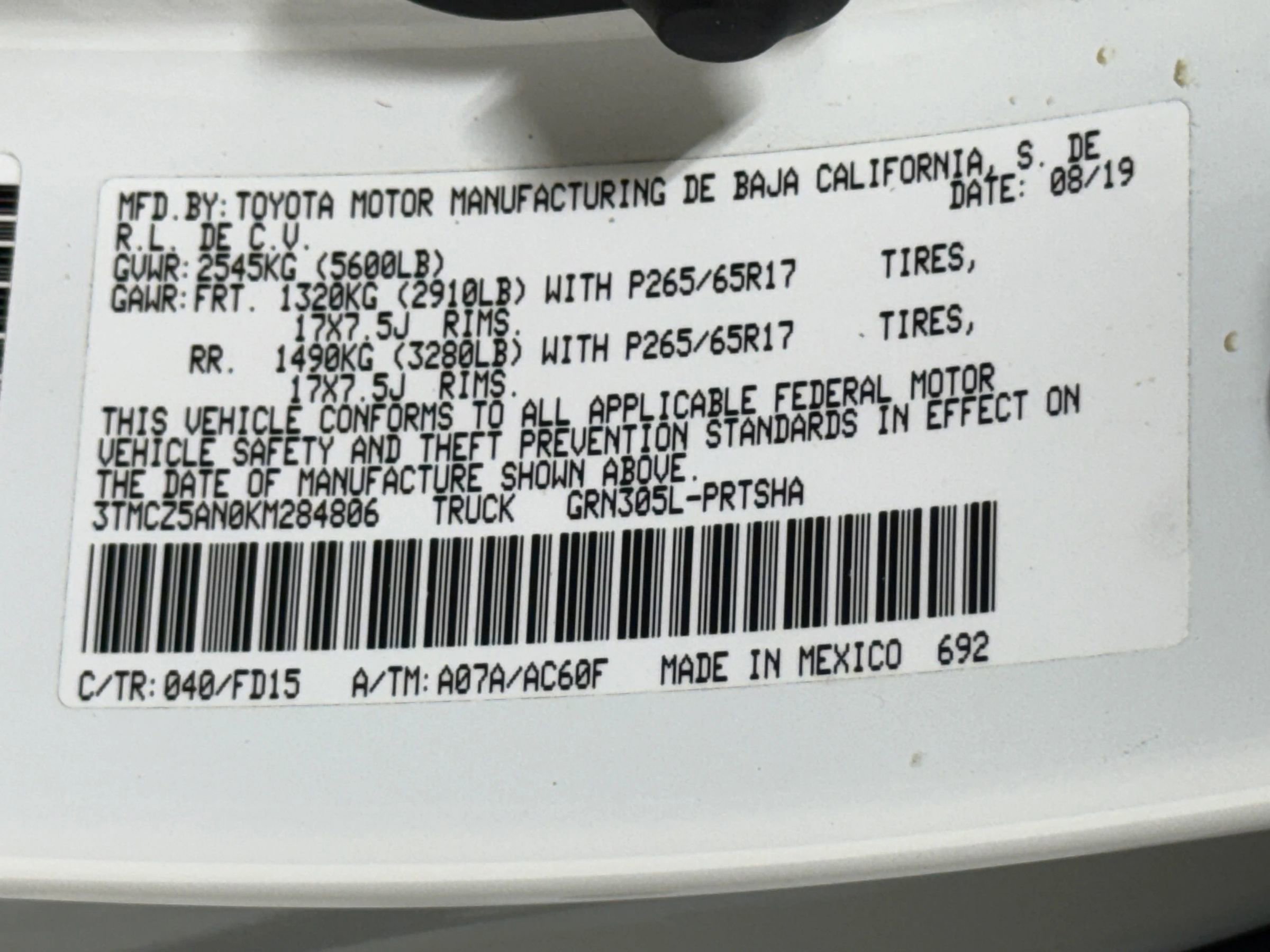 Used 2019 Toyota Tacoma TRD Sport image 45