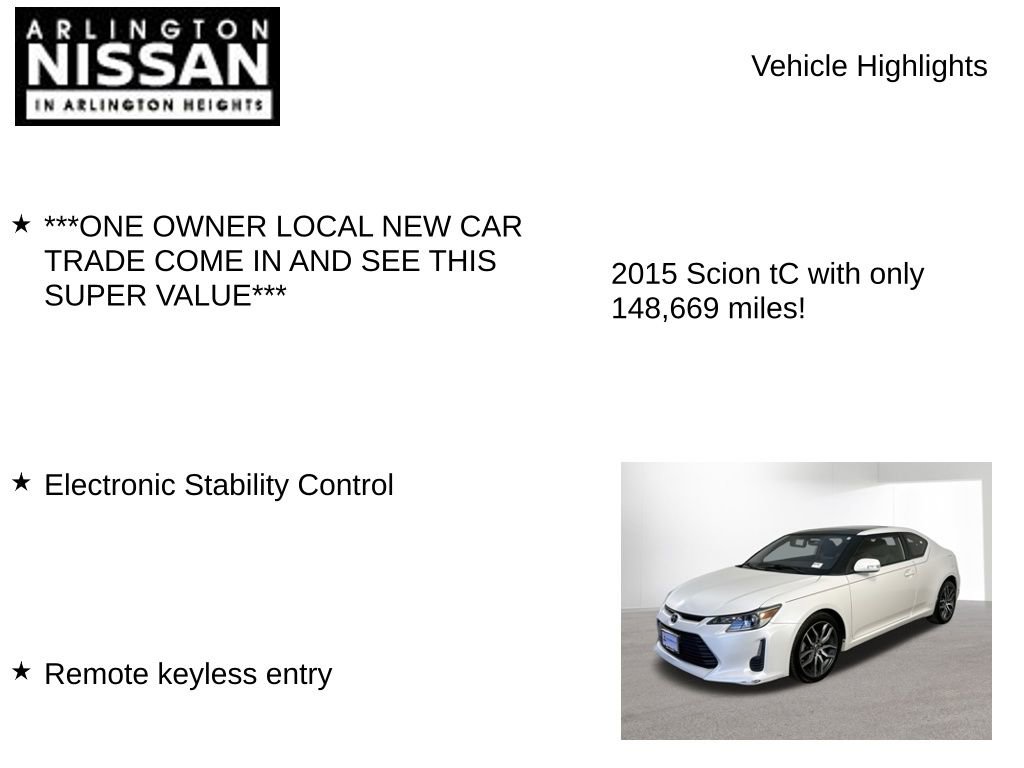 Used 2015 Scion tC image 7