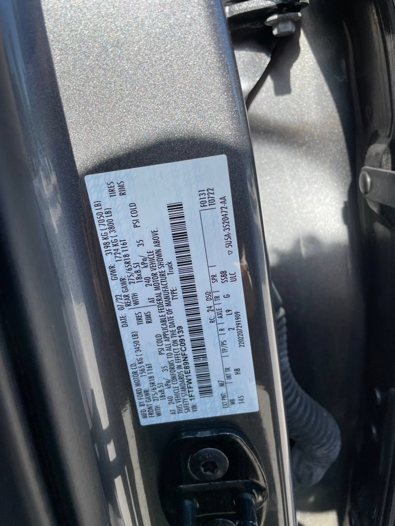 Used 2022 Ford F150 Lariat w/ Bed Utility Package AWD/4WD image 14