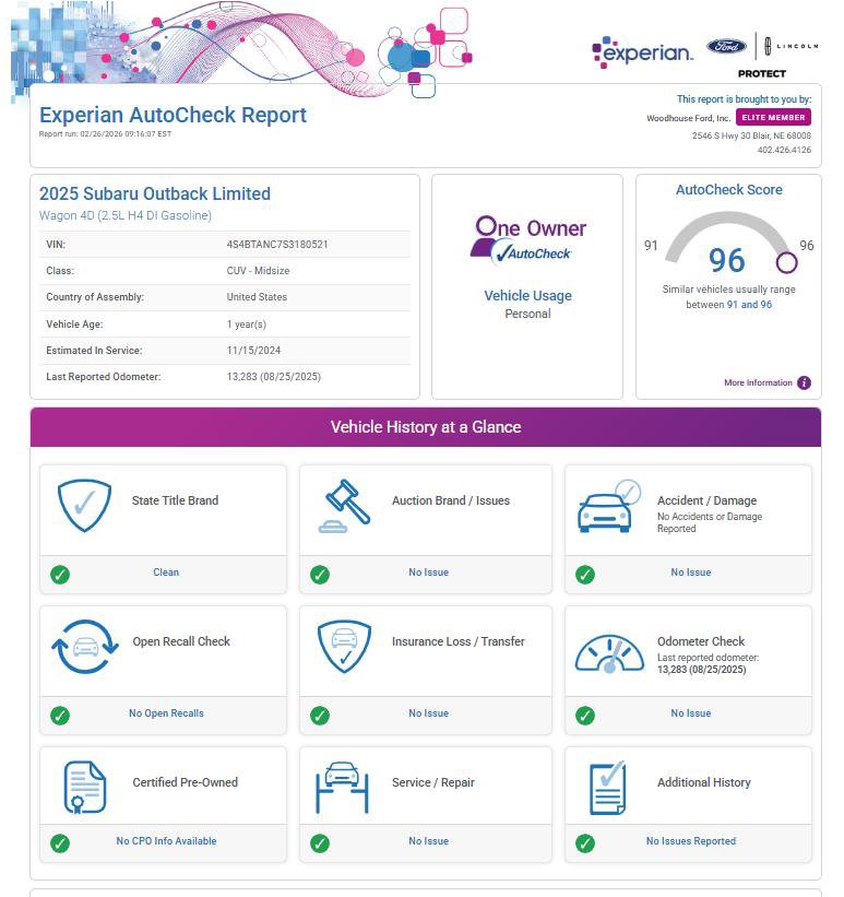 Used 2025 Subaru Outback Limited image 21