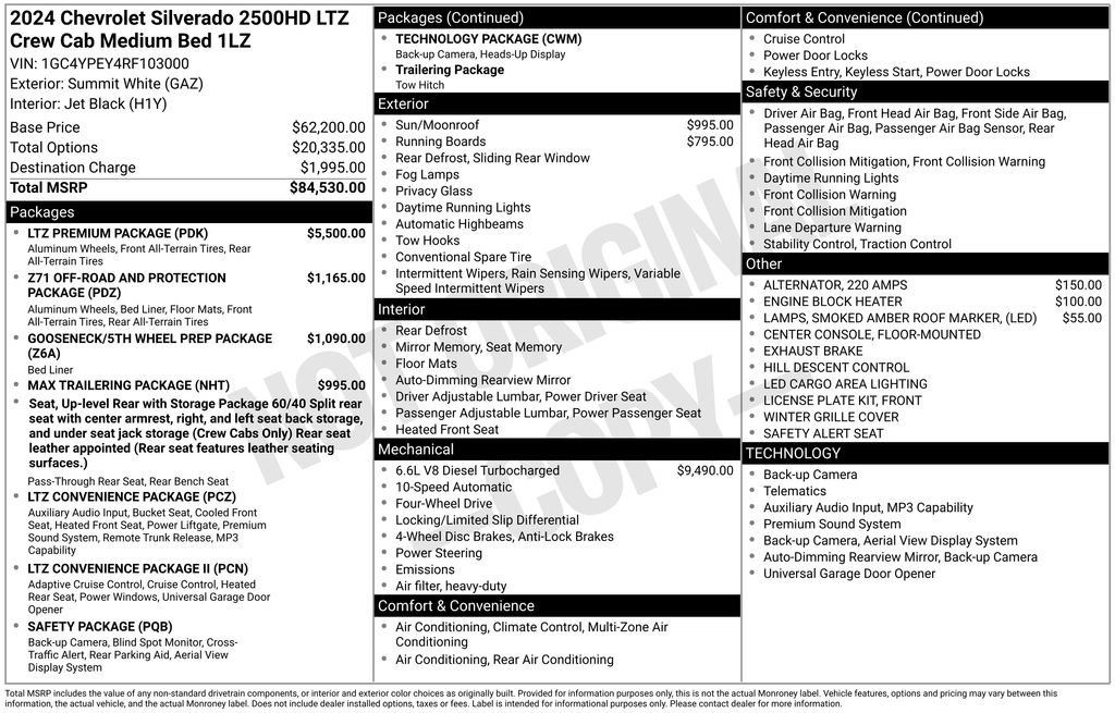 Used 2024 Chevrolet Silverado 2500 LTZ w/ LTZ Premium Package AWD/4WD image 6