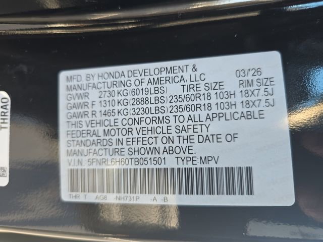 New 2026 Honda Odyssey EX-L image 37