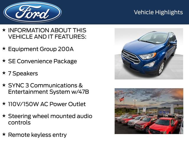 Used 2020 Ford EcoSport SE w/ SE Convenience Package image 5