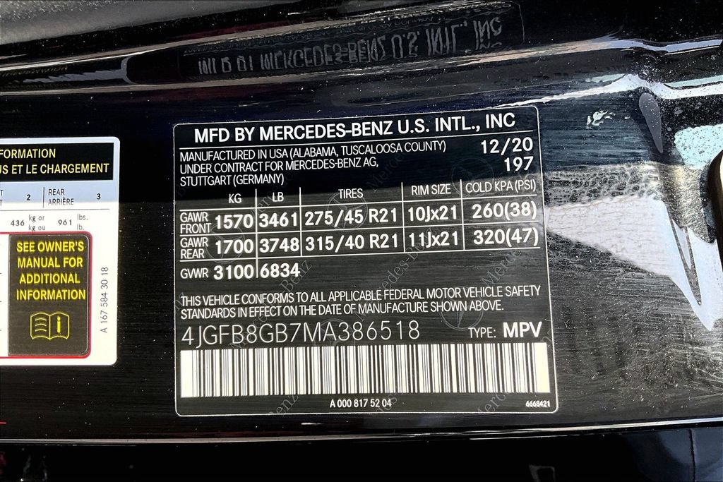 Certified 2021 Mercedes-Benz GLE 580 4MATIC image 35