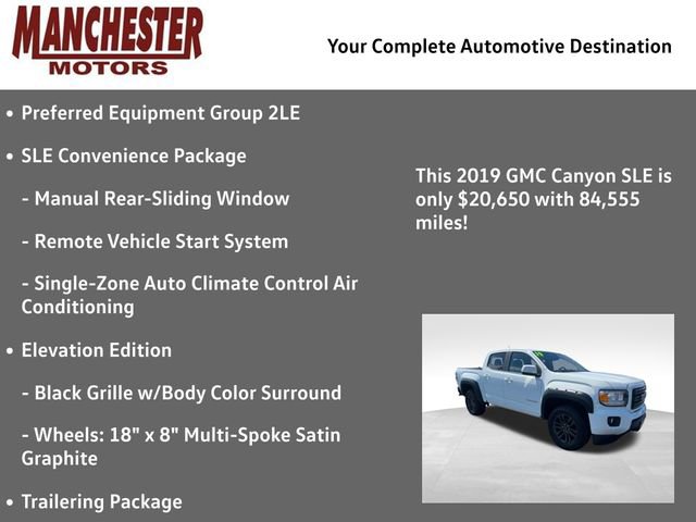 Used 2019 GMC Canyon SLE w/ Elevation Edition RWD image 2
