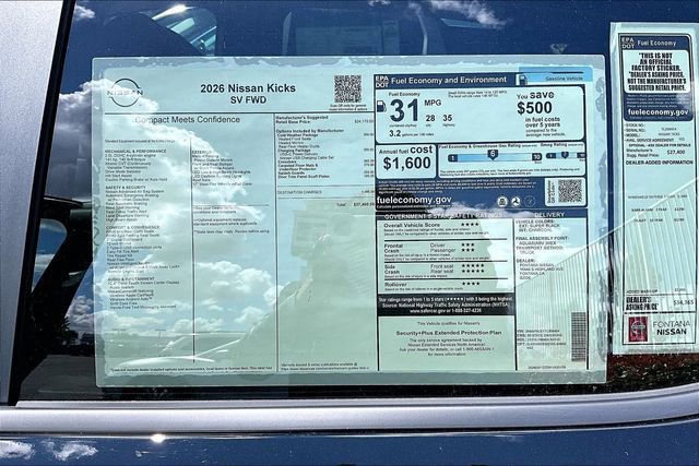 New 2026 Nissan Kicks SV image 12