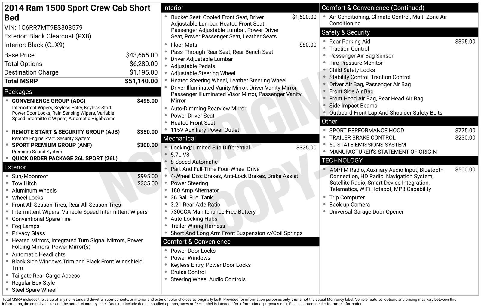 Used 2014 RAM 1500 Sport w/ Convenience Group image 8