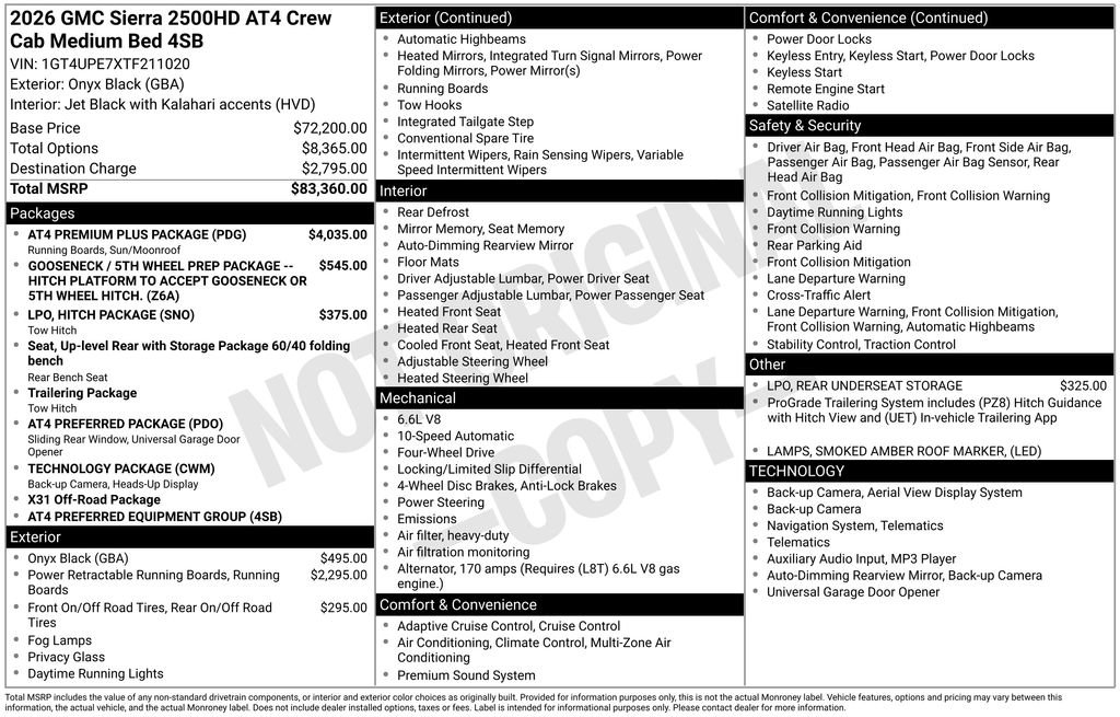 Certified 2026 GMC Sierra 2500 AT4 w/ AT4 Premium Plus Package AWD/4WD image 20