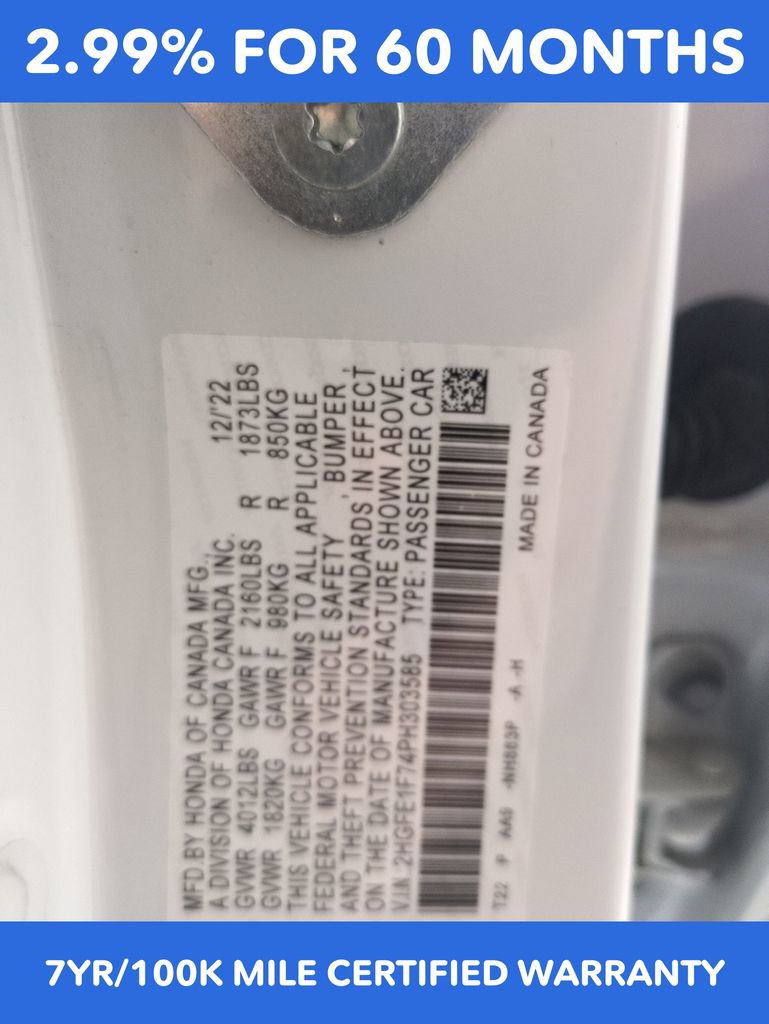 Certified 2023 Honda Civic EX image 29