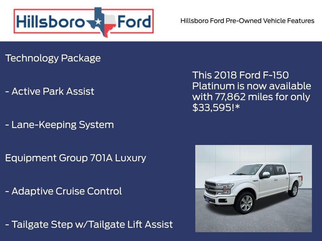 Used 2018 Ford F150 Platinum w/ Equipment Group 701A Luxury AWD/4WD image 3