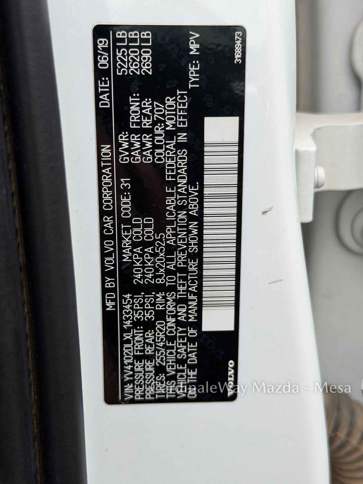 Used 2020 Volvo XC60 T5 Inscription w/ Protection Package Premier image 15