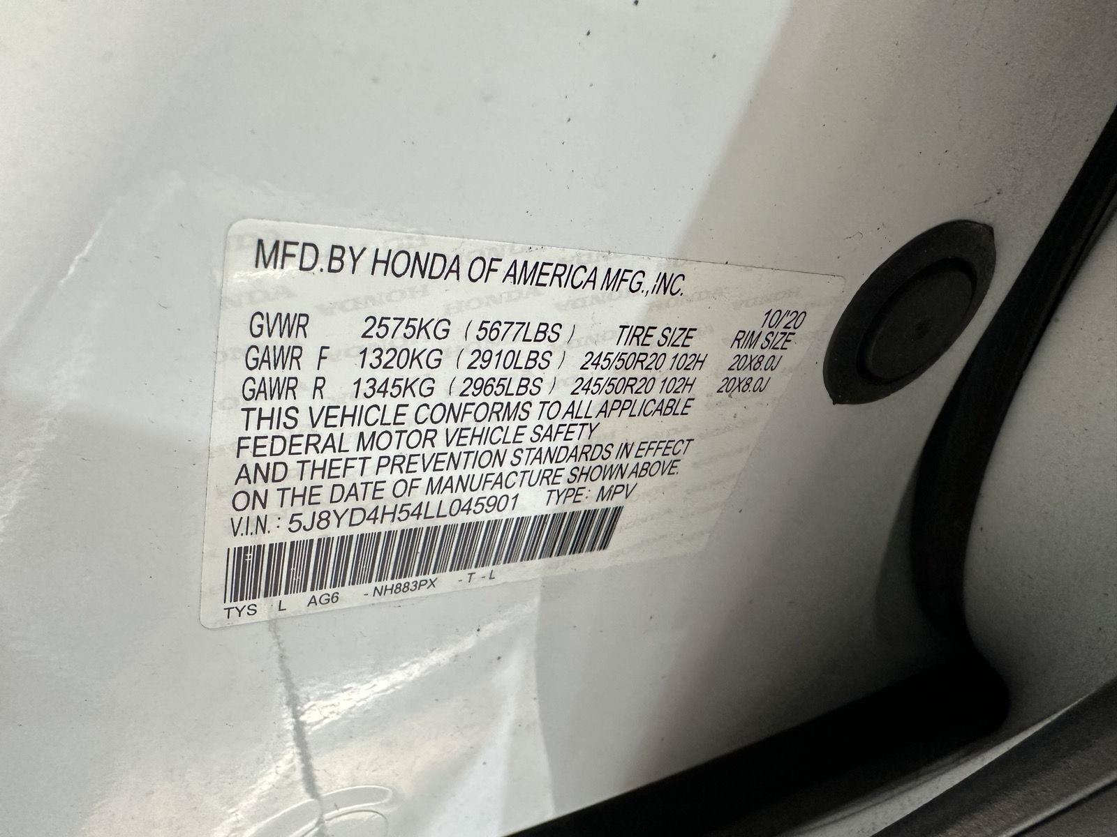 Used 2020 Acura MDX w/ Technology Package AWD/4WD image 12