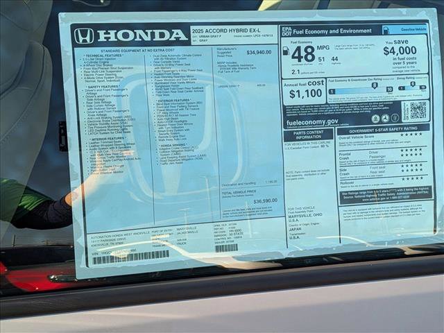 New 2025 Honda Accord EX-L image 16