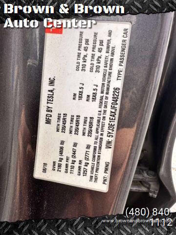 Used 2018 Tesla Model 3 Long Range image 1