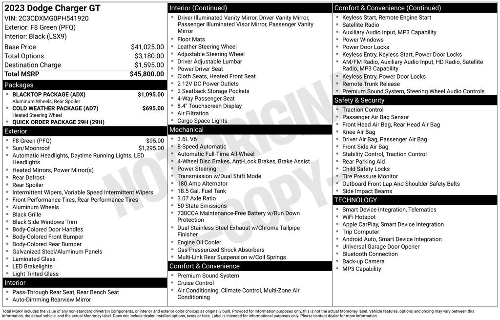 Used 2023 Dodge Charger GT w/ Blacktop Package image 6