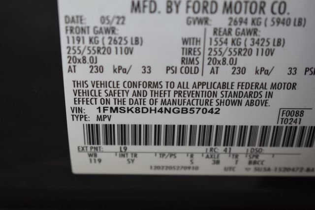 Used 2022 Ford Explorer XLT w/ Equipment Group 202A AWD/4WD image 36