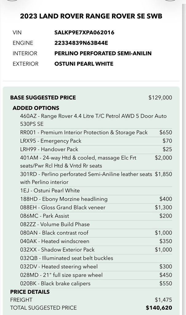 Used 2023 Land Rover Range Rover SE image 2