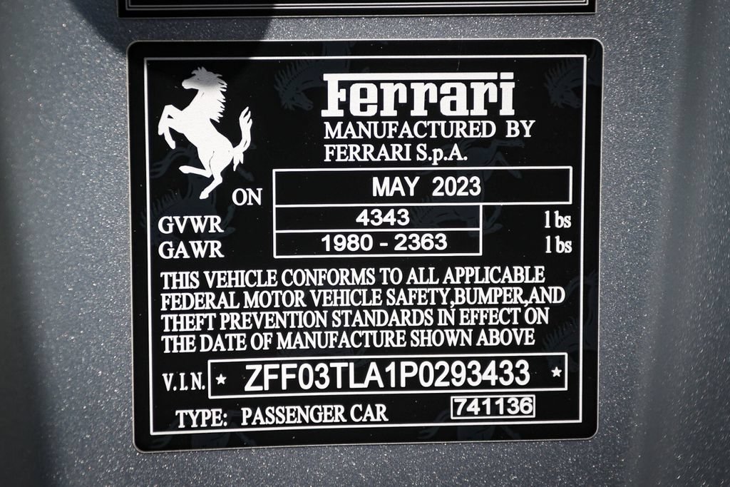 Certified 2023 Ferrari 812 Competizione RWD image 73