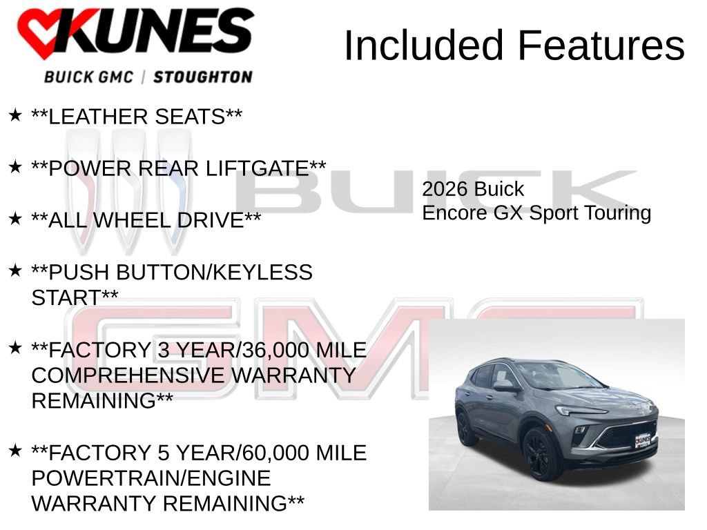 New 2026 Buick Encore GX Sport Touring w/ Comfort Package AWD/4WD image 3