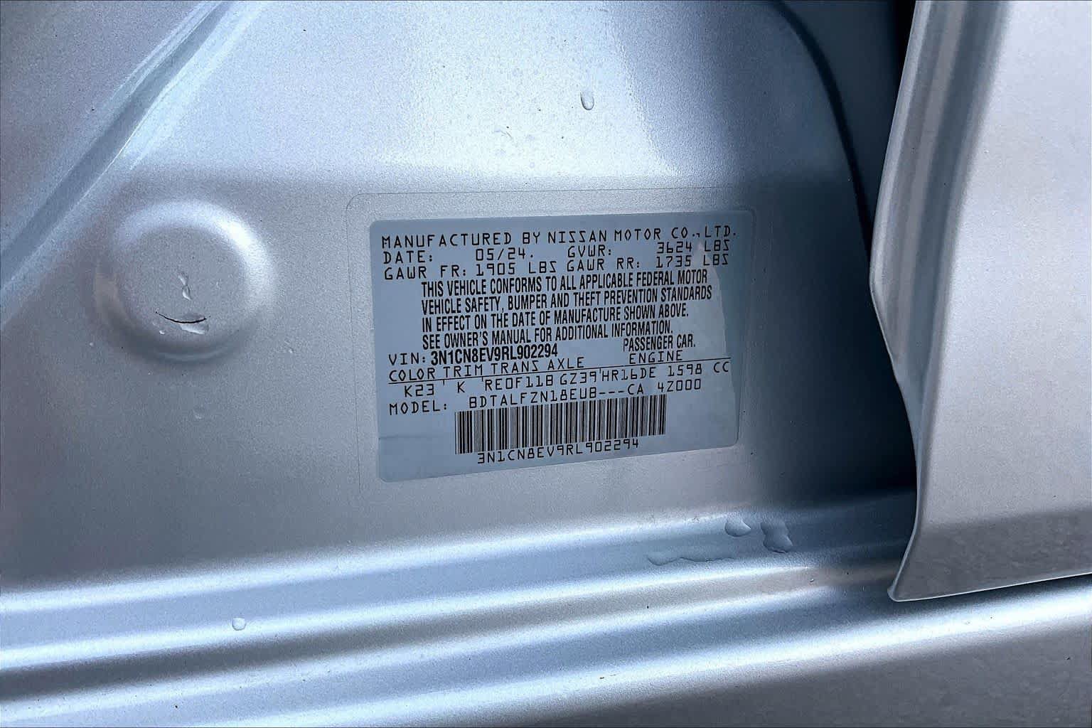 Certified 2024 Nissan Versa SV FWD image 33