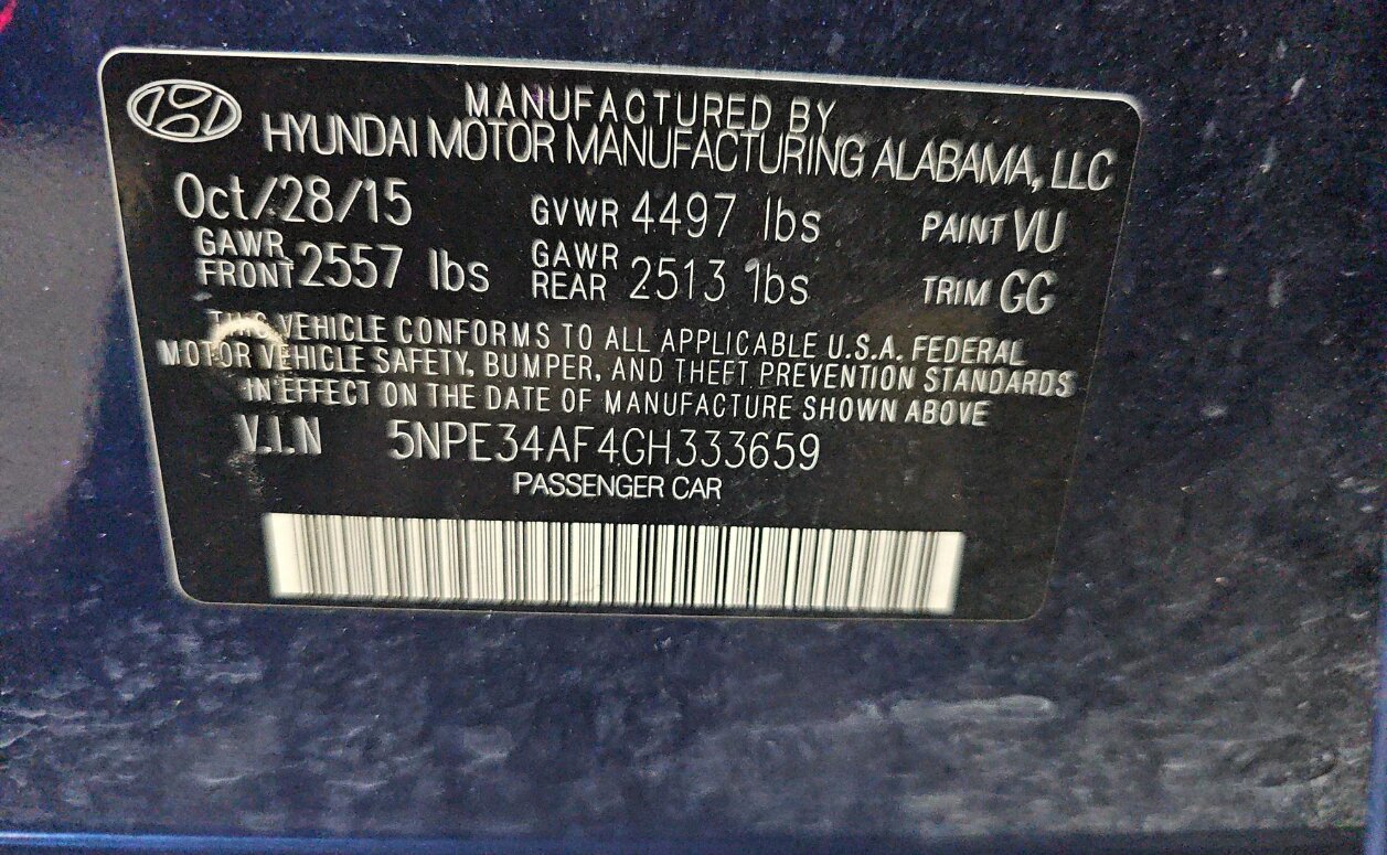 Used 2016 Hyundai Sonata Sport w/ Option Group 03 image 15