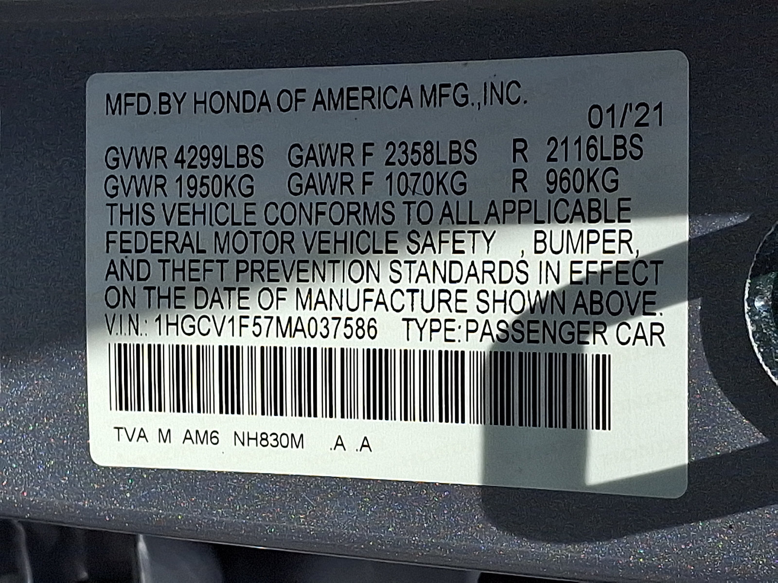 Used 2021 Honda Accord EX-L image 30