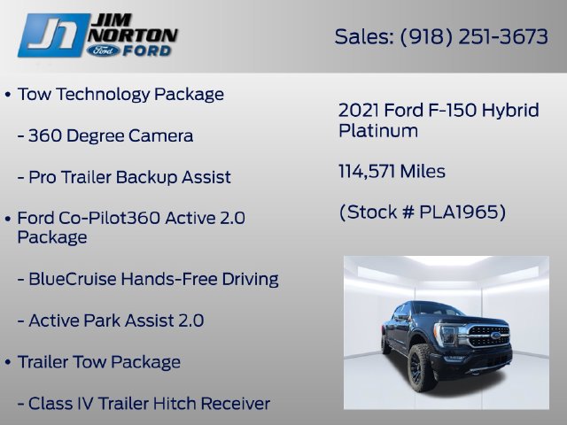 Used 2021 Ford F150 Platinum w/ Equipment Group 701A High AWD/4WD image 11