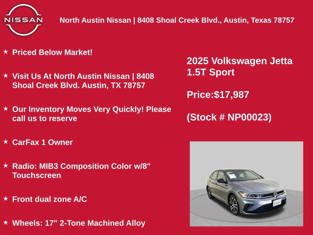 Used 2025 Volkswagen Jetta Sport FWD image 11