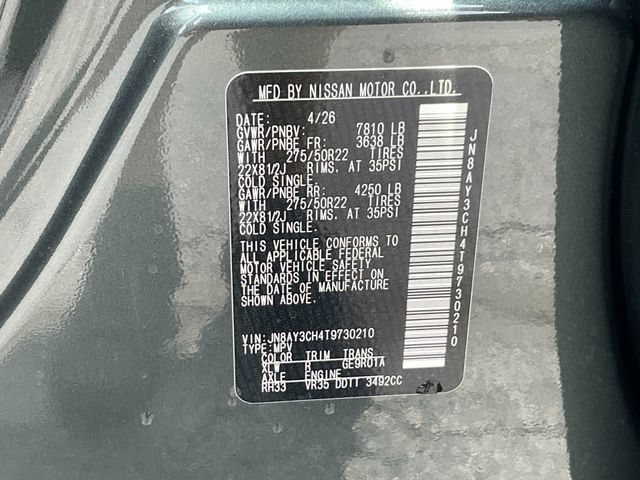 New 2026 Nissan Armada Platinum Reserve AWD/4WD image 40